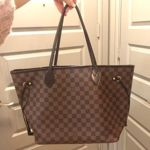 AUTHENTIC Louis Vuitton Neverfull MM Damier Ebene